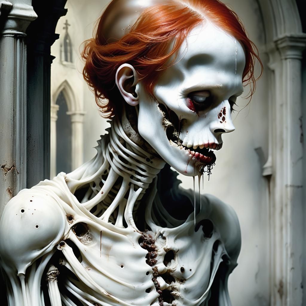 Haunting Portrait of Boy with Swollen Lips