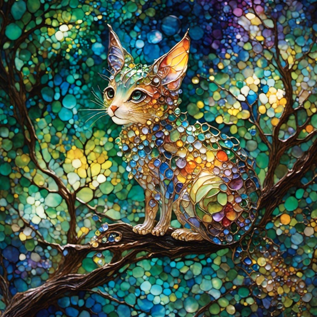 Whimsical Enamel Glass Elf Figurine