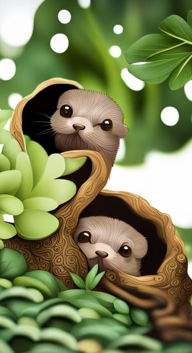 The Otters Hiding