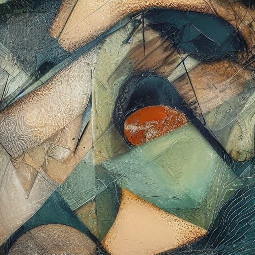 Biomorphic Forms in Earthy Tones: A Surrealist Vision