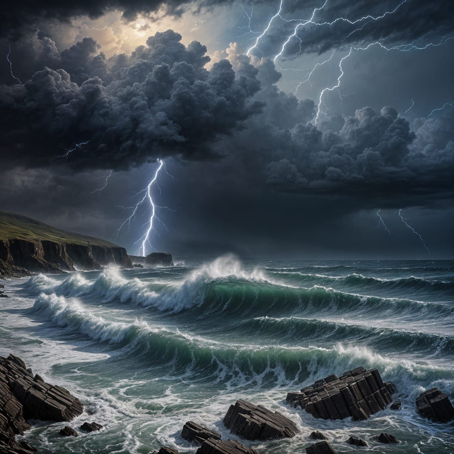 Mysterious Storm Unfolds in the Night