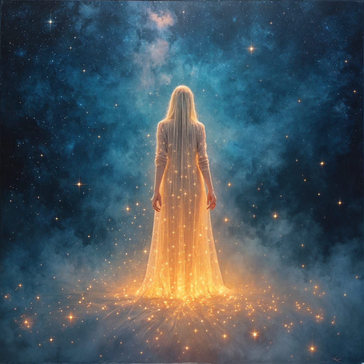 Love Stepping into Infinity: Conceptual AI Art