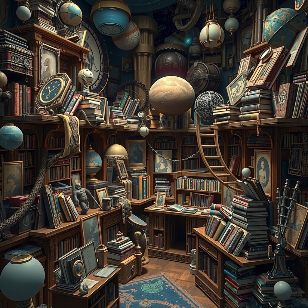 Fantasycore Worlds Within a Cosmic Library