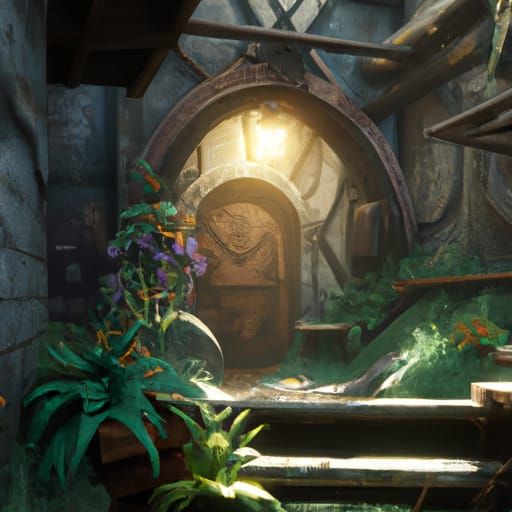 Hidden Passages and Secrets in 3D Cinematic Style