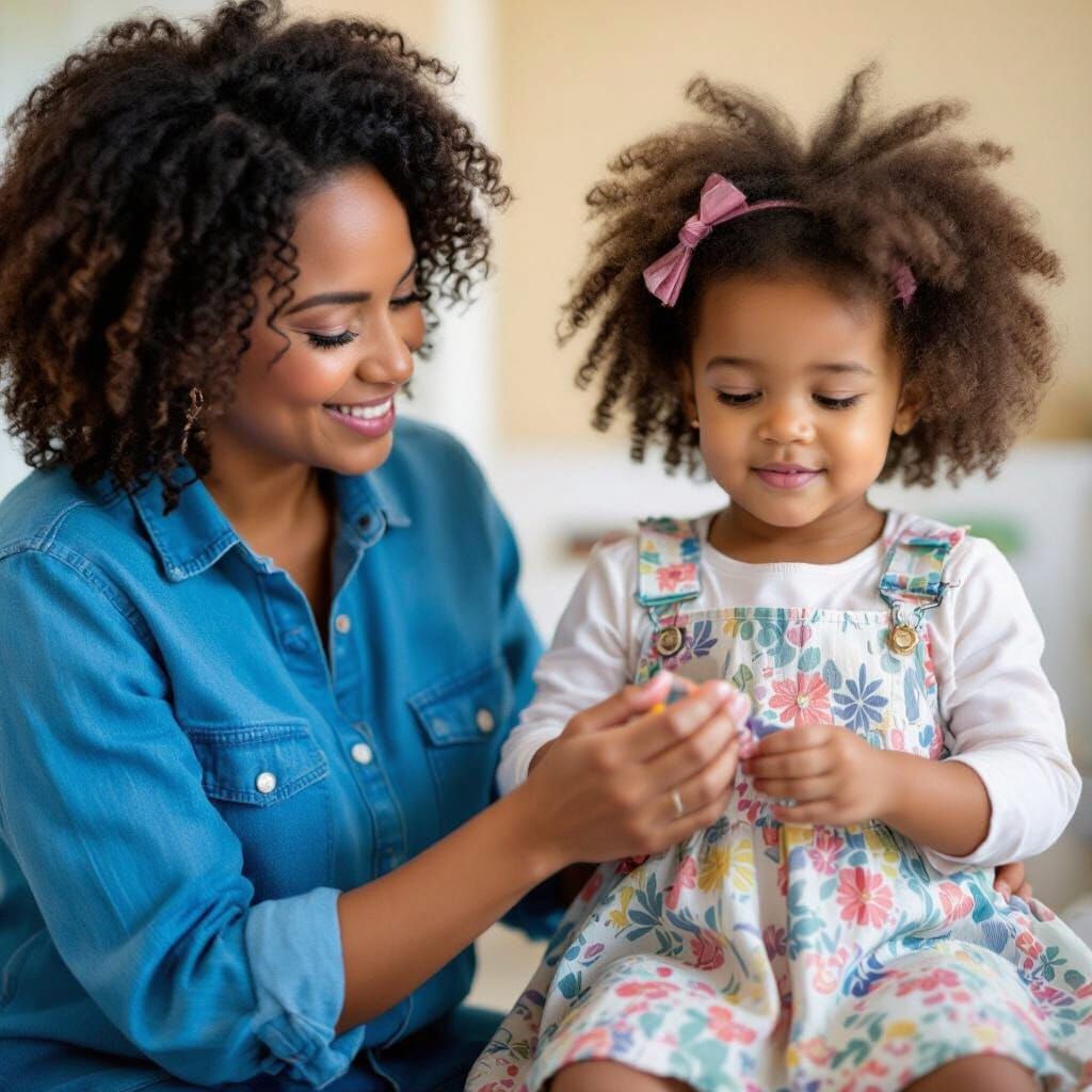 Natural Hair Styling Tutorial: A Generational Bond