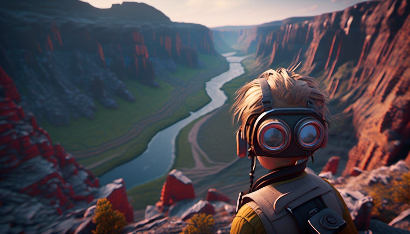 Explorer's Gorge: Romantic Panorama in Unreal Engine 5