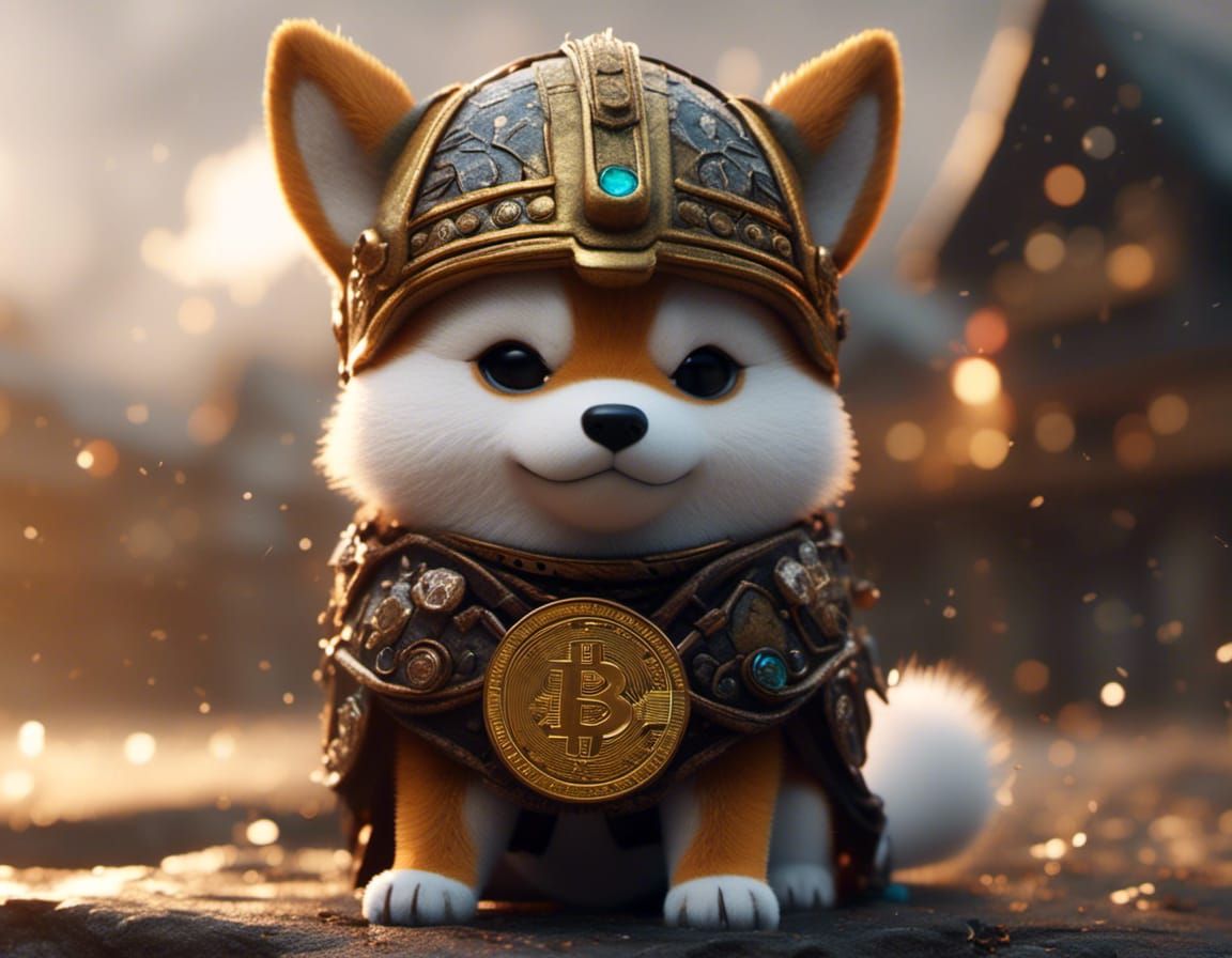 Viking Shiba Inu Crypto Meme Coin in Fantasy Realm