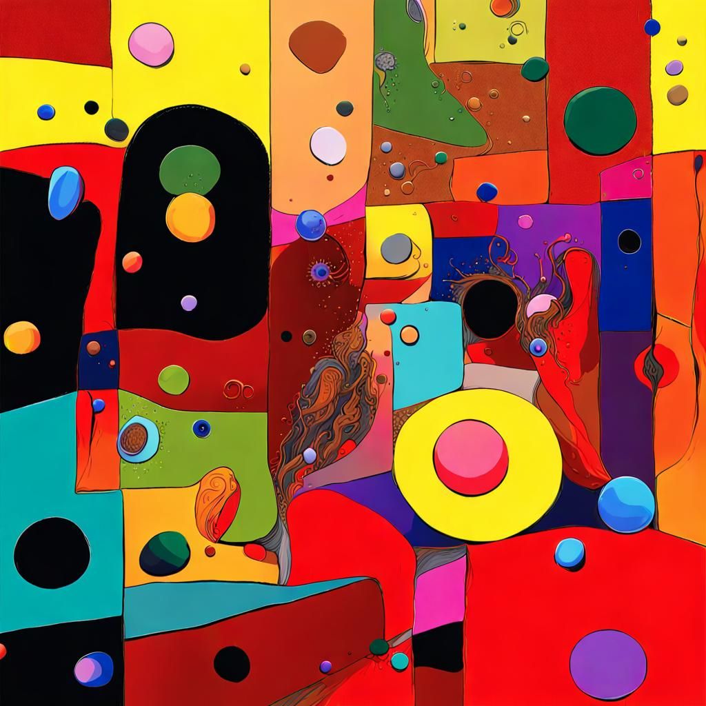 Hyperdetailed Abstract Art with Magical Particles