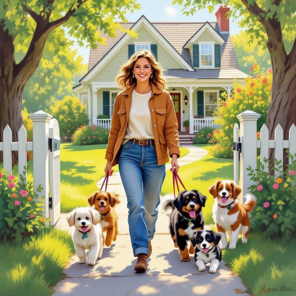 Heartwarming Scene: Woman Rescues Dogs, Inspired by Classic ...