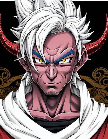 Dragon Ball Style Dragon-Faced Character