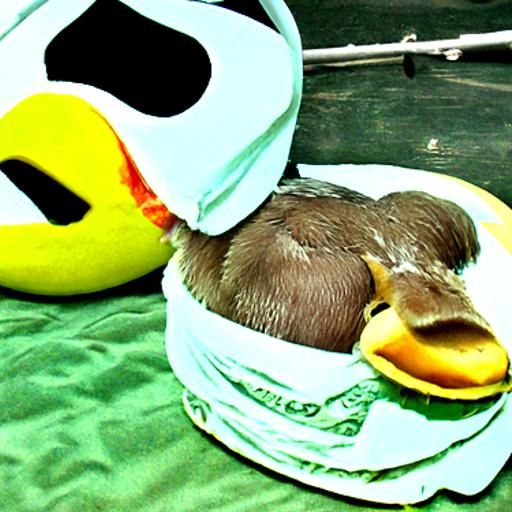 Duck Wearing a Diaper