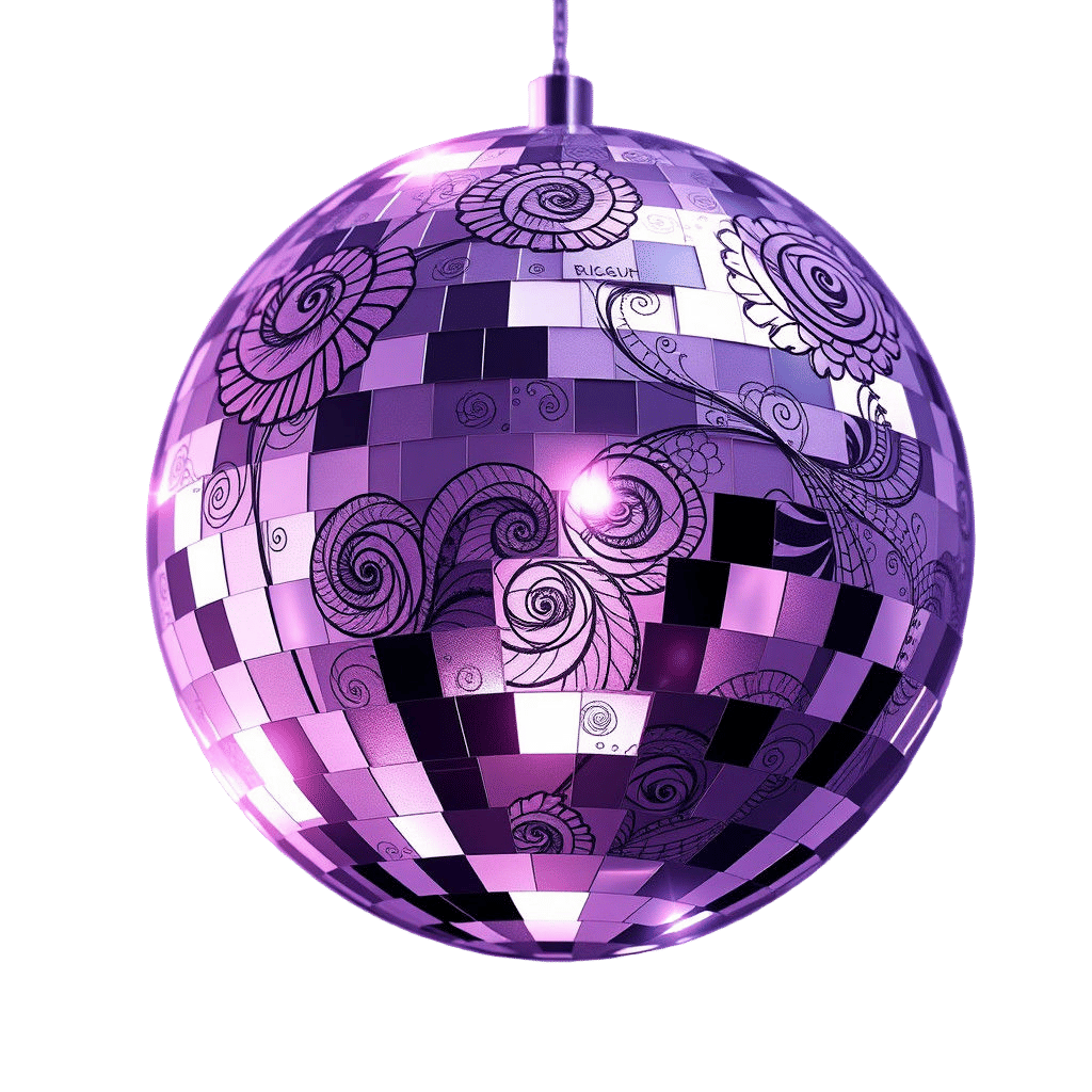 Roses in Disco Ball: A Retro Glam Dream
