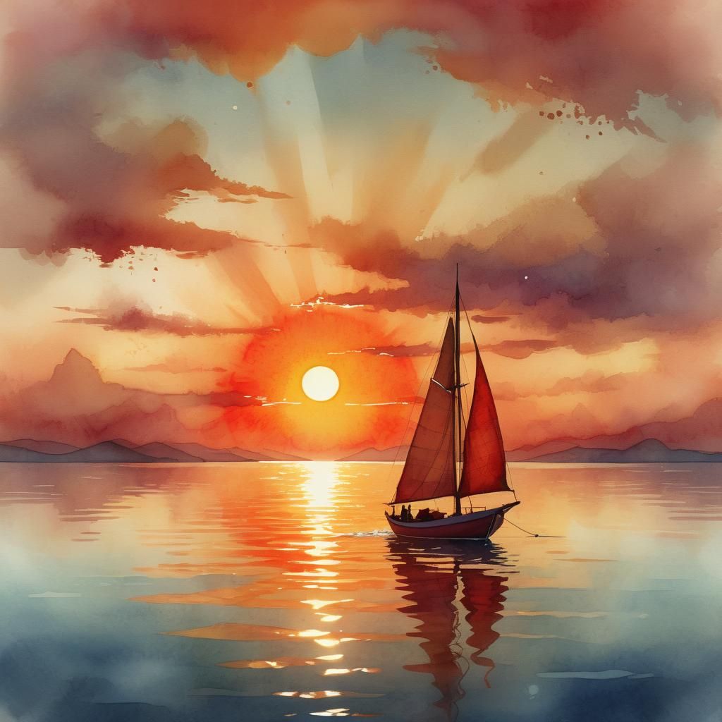 Sailing into the sunset