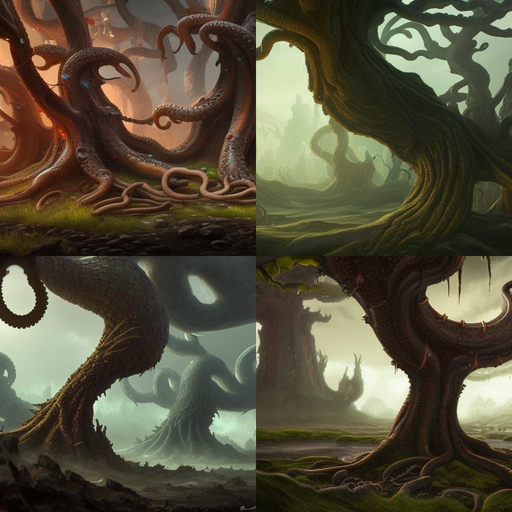 Tentacle Tree in Epic Medieval Battle