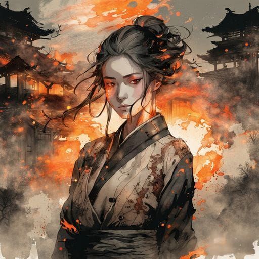 Abstract Double Exposure Portrait