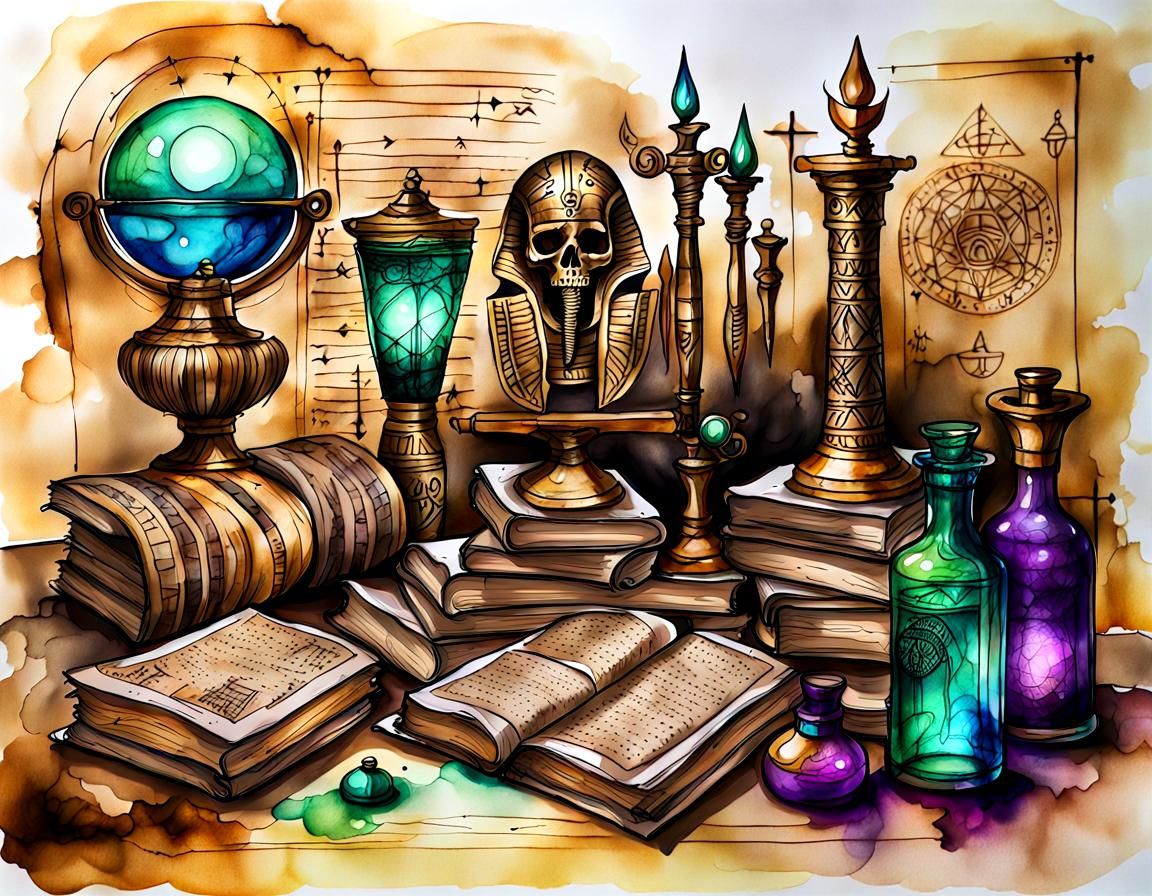 A Mystical School Filled with Ancient Egyptin Artifacts