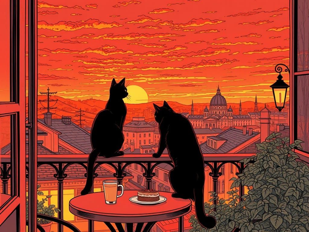 Romantic Moment in Budapest