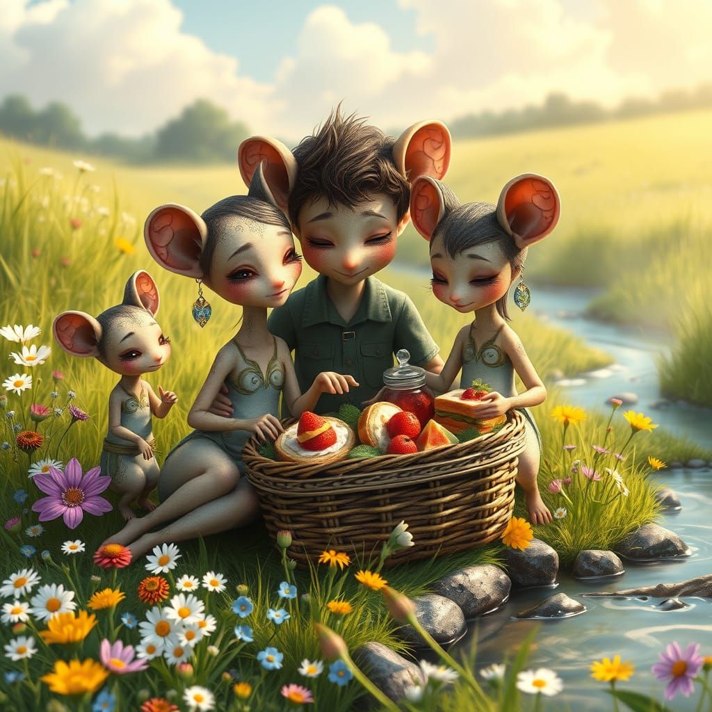 Whimsical Forest Family Picnic in Celtic-Inspired Style