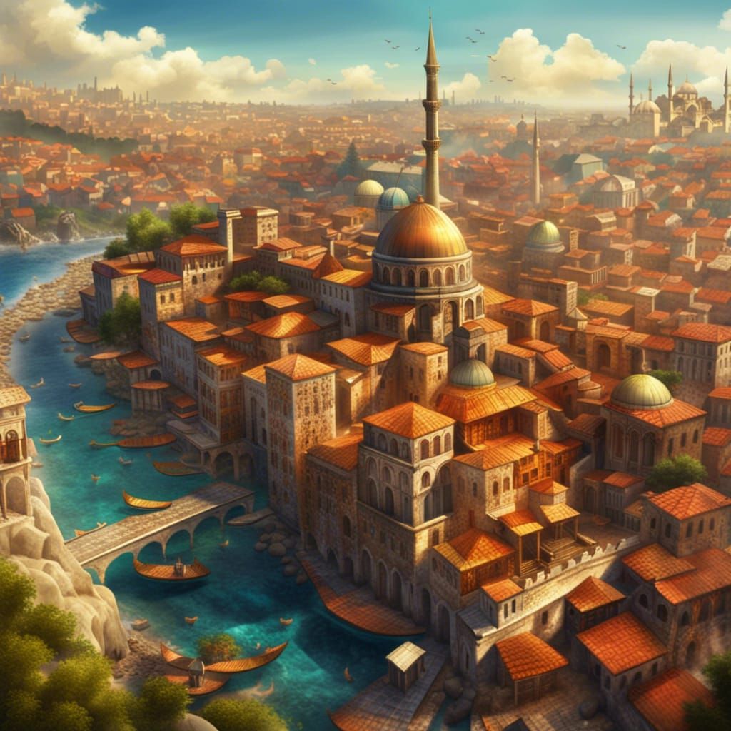 Sunny Constantinople: A Byzantine Architectural Fantasy