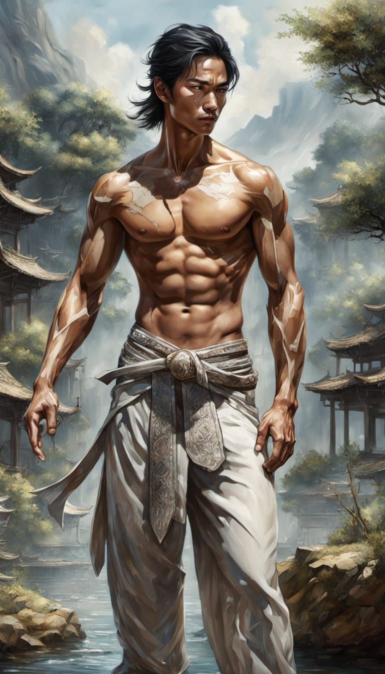 Tai Chi Training in India as Fountain Pen Art