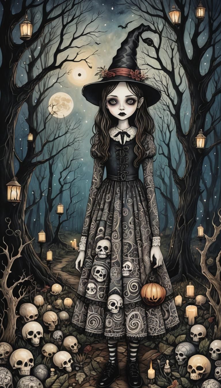 Wednesday Adams as Freddy Krueger in Burton Style