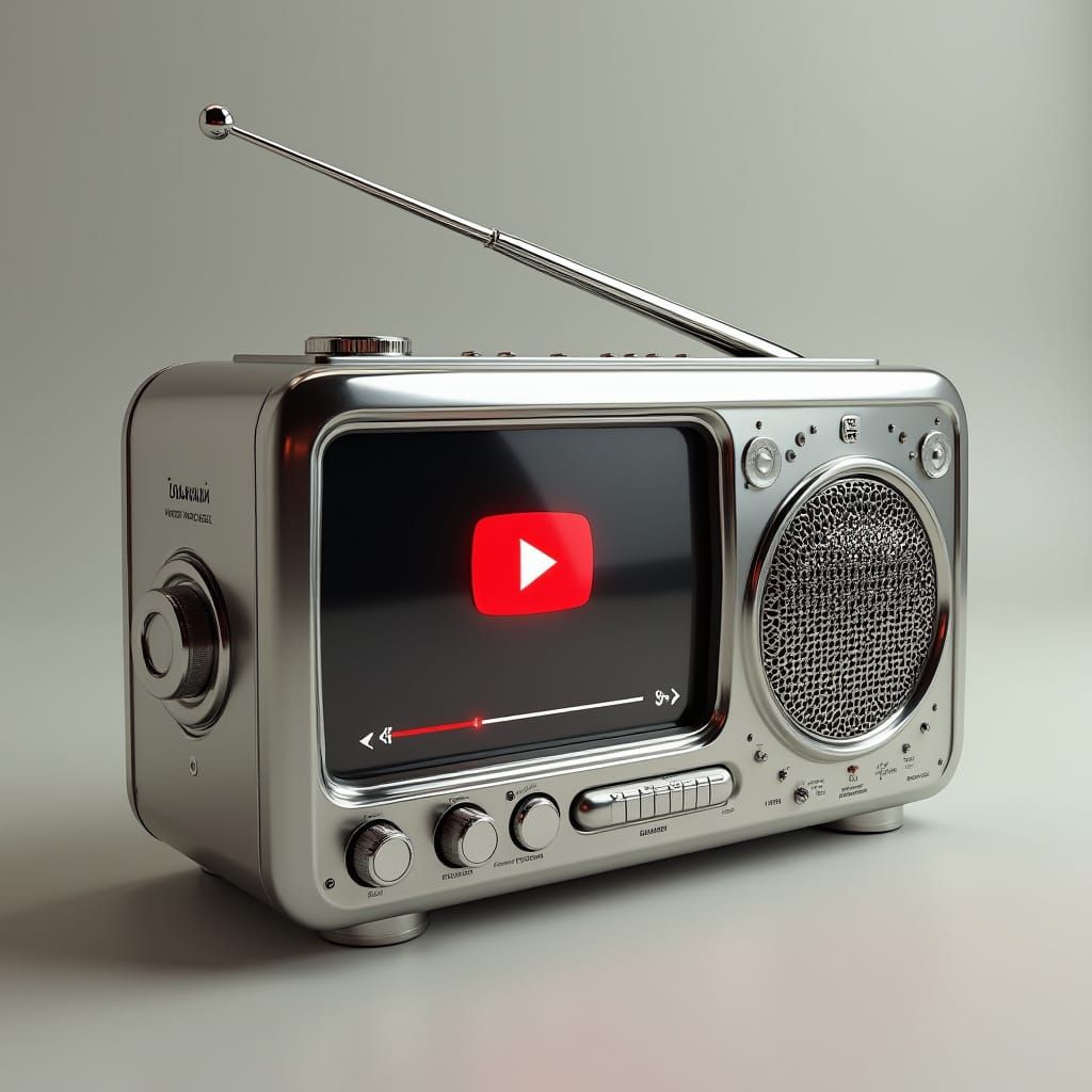Vintage-Inspired Radio with Modern Twist in Retro Style