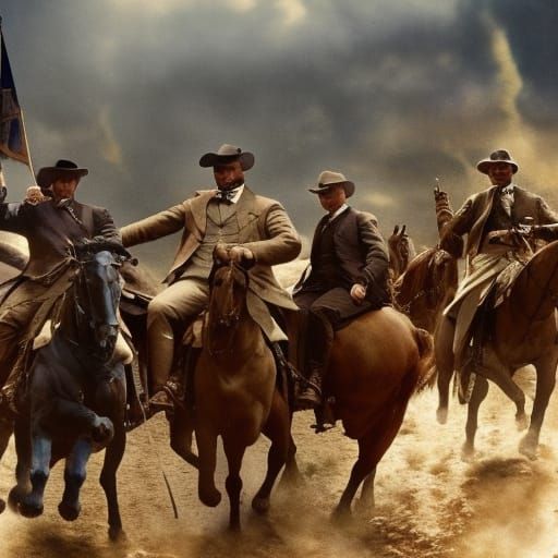 Roosevelt's Rough Riders Charge San Juan Hill