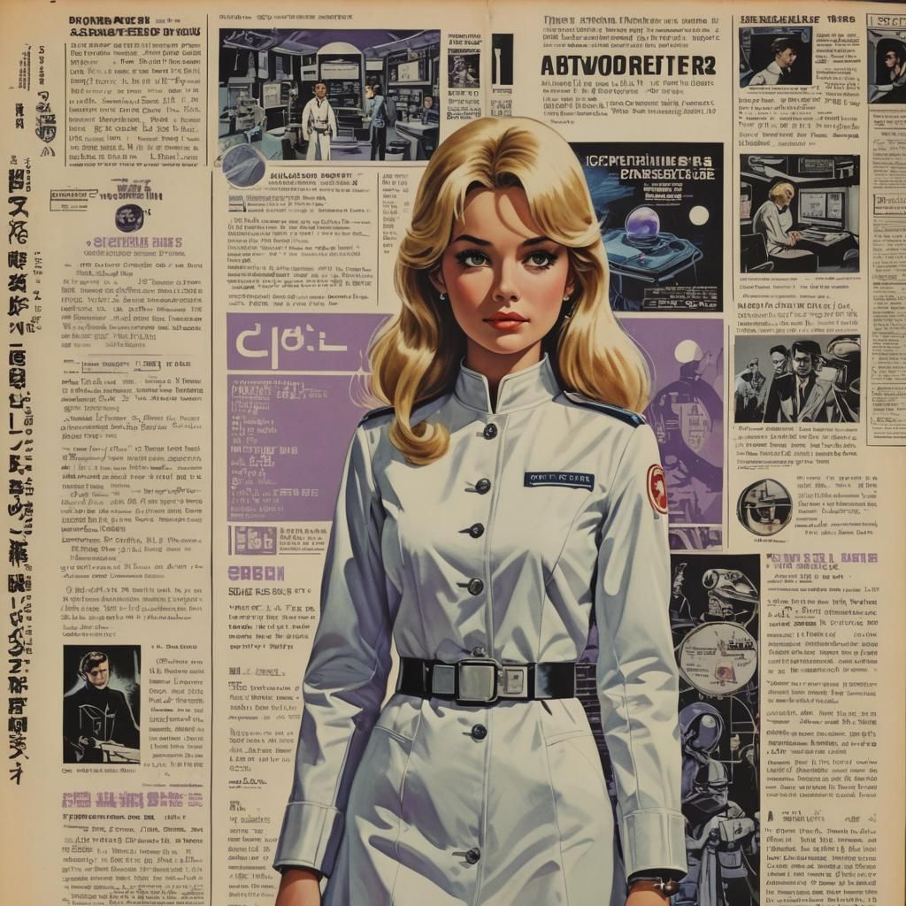 Young Hero and Jaguar-Masked Villainess in Comic Book Art