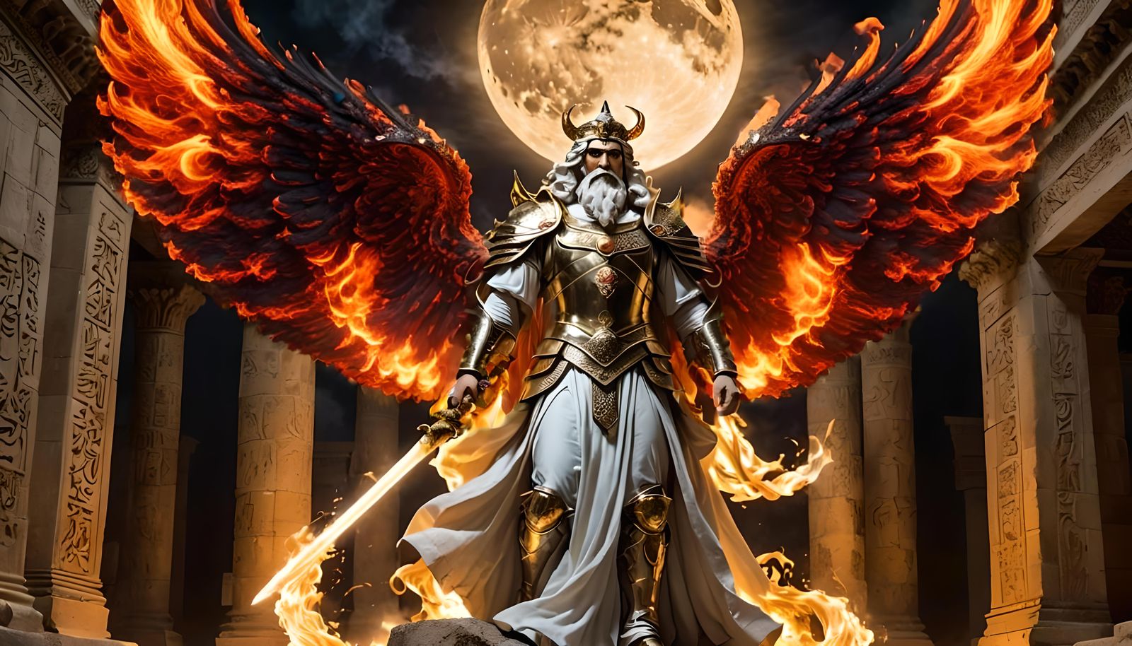 Fiery Archangel Wings in Unreal Engine 5