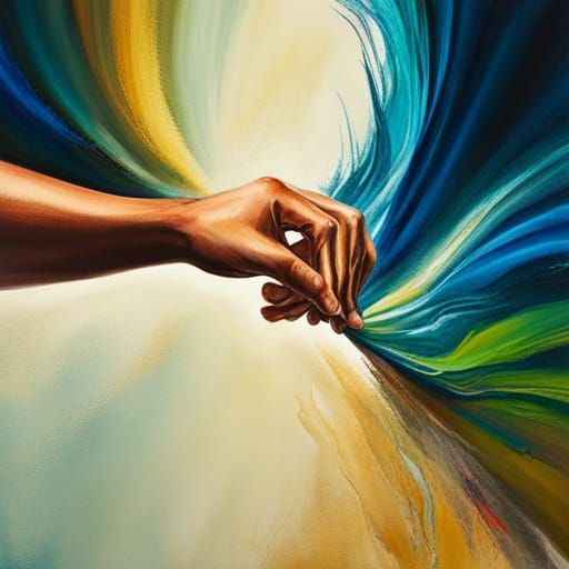 Abstract Art with Complementary Colors