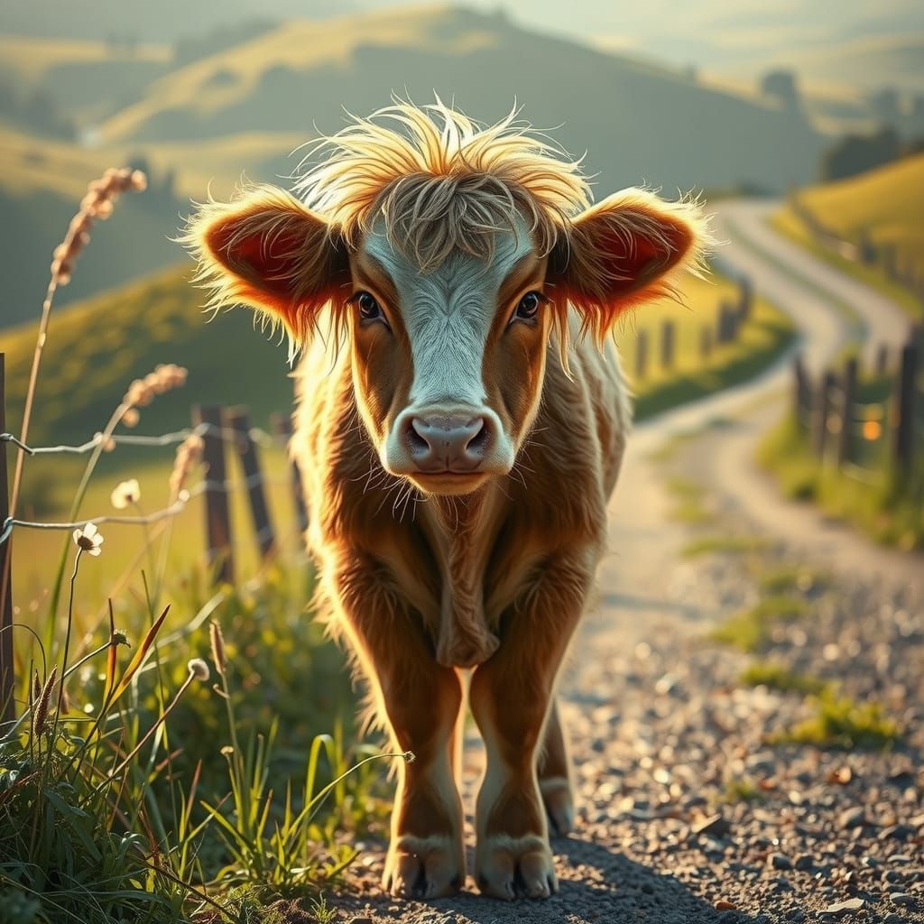 Fluffy Cow on Ireland's Emerald Isle