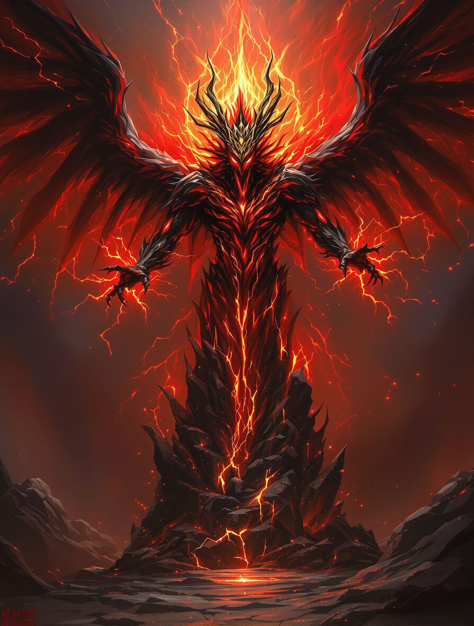 High Warchief Jinn: Fiery Phoenix Demon of Fate