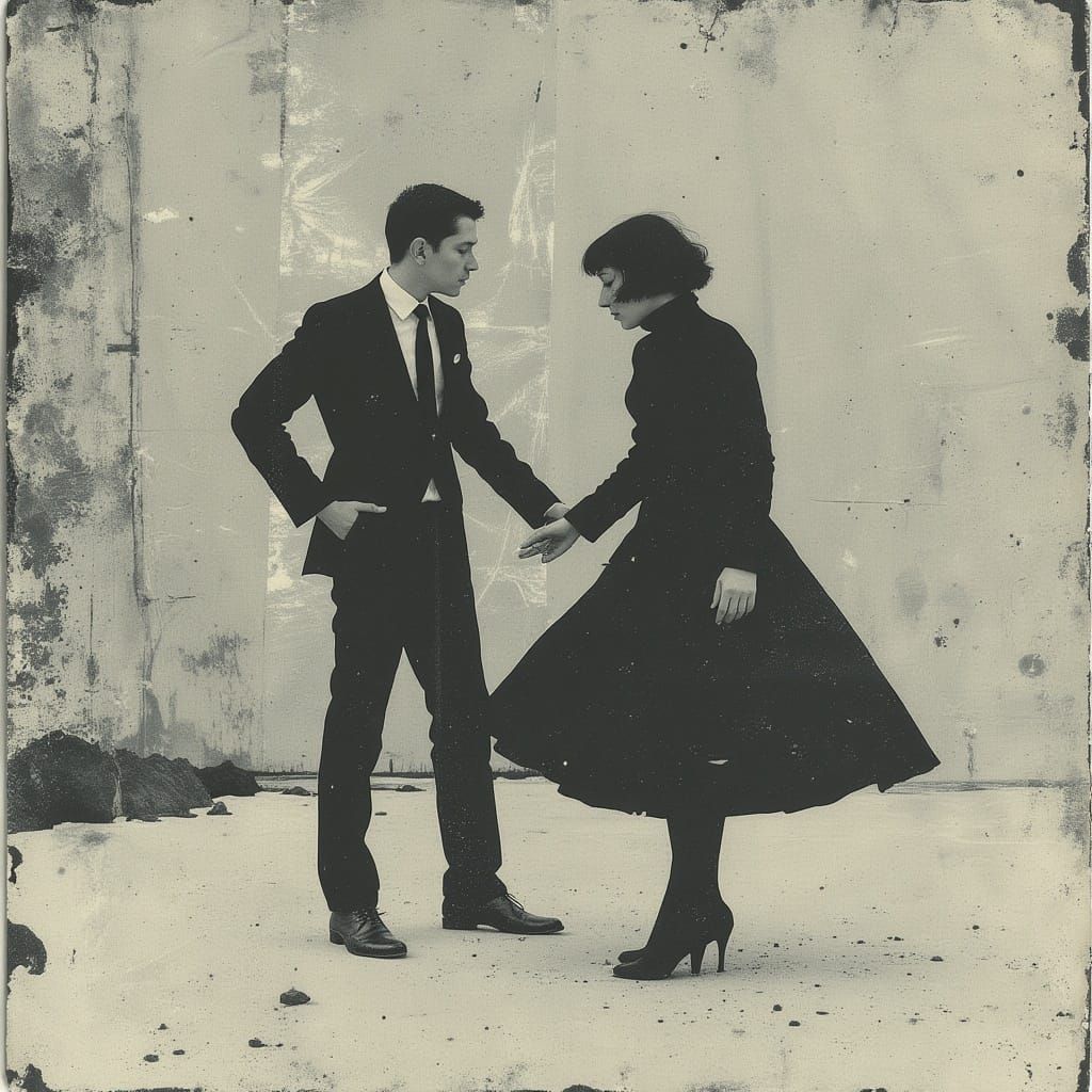 Sensual Couple Dancing in Elegant Harmony