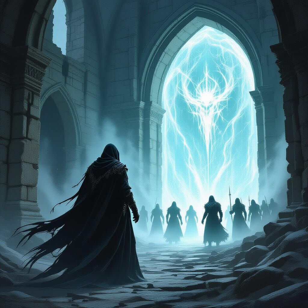 Ethereal Portal Opens in Ancient Castle Ruins