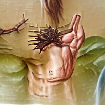 Humorous Buff Jesus Thumbs Up Digital Art