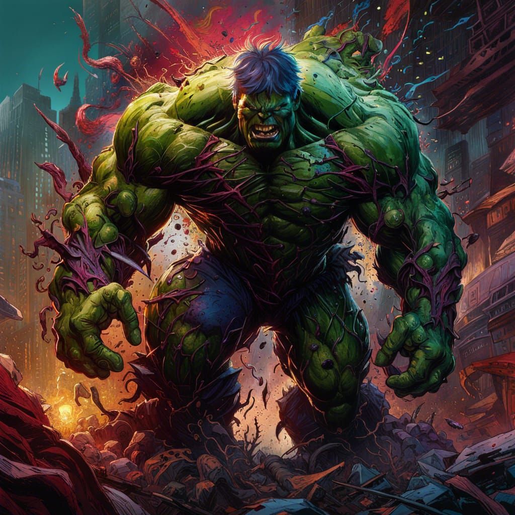 Carnage Hulk: Exquisite Digital Art Masterpiece