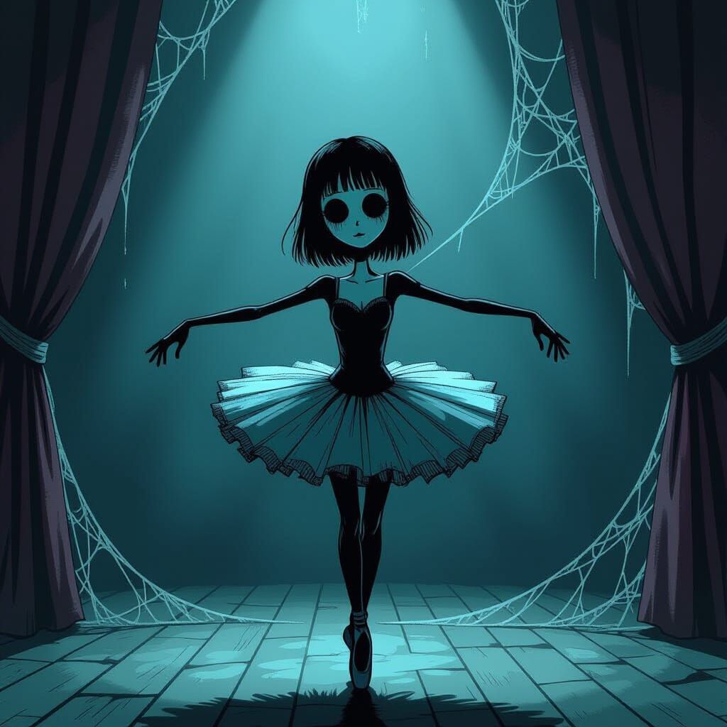 Salad Fingers Dancing Ballet in Eerie Theater