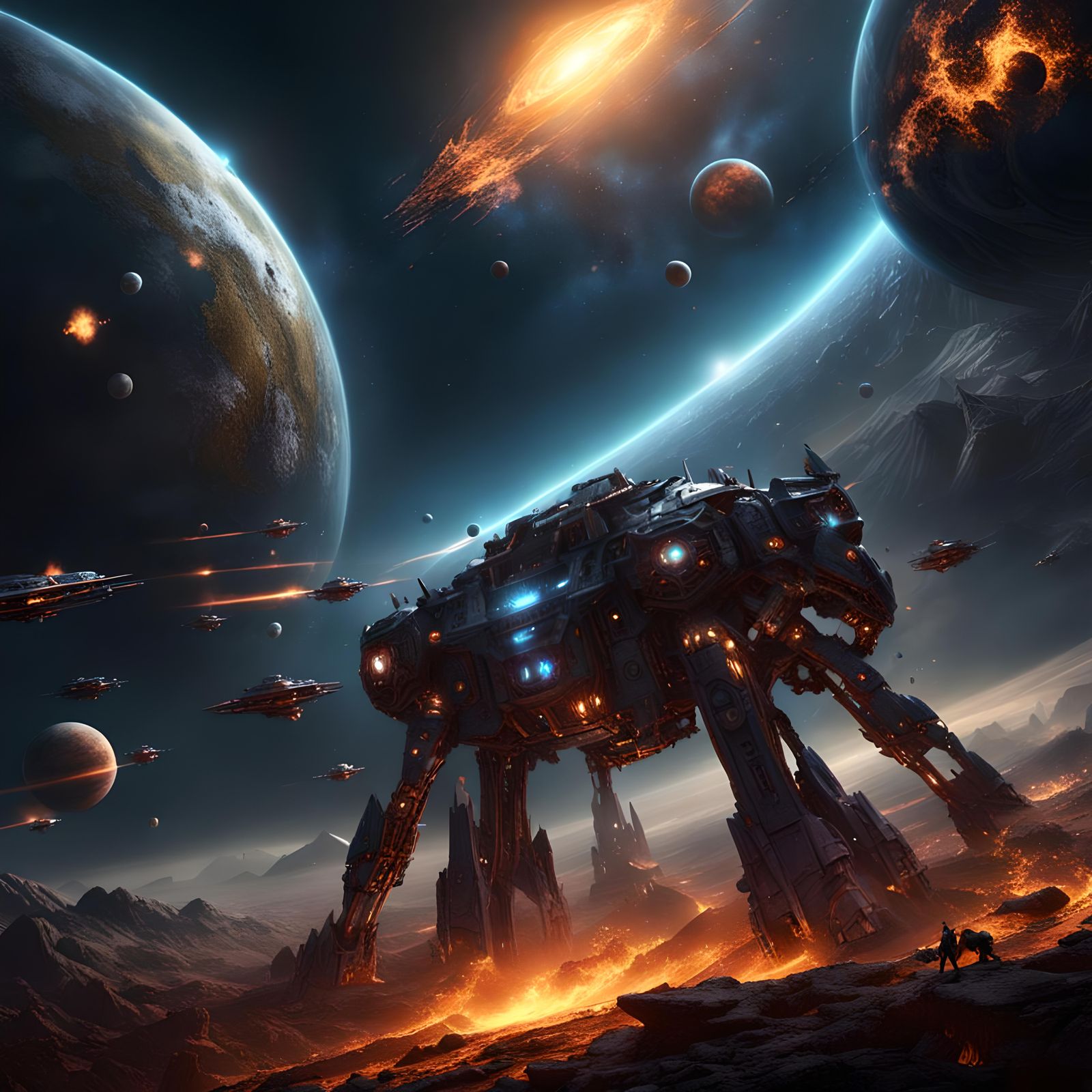 Final Confrontation: Humanity vs. Darkness in Space