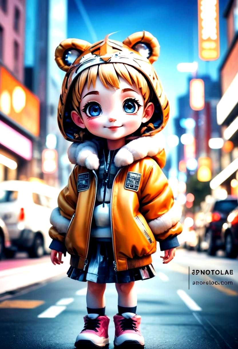 Vibrant Neon Lights in Cyberpunk Style