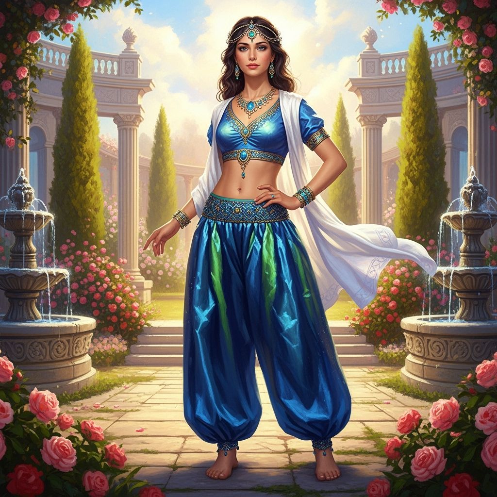 Regal Princess in Poofy Harem Pants