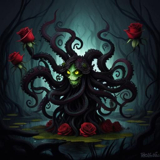 Cthulhu Flower: Tentacled Horror from Black Swamp
