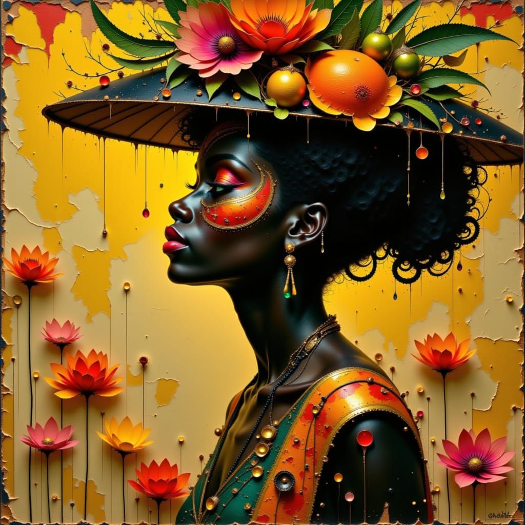 Josephine Baker in Art Deco Cabaret Style