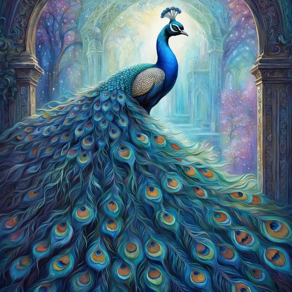 Celestial Peacock Nymph at Heaven's Gate