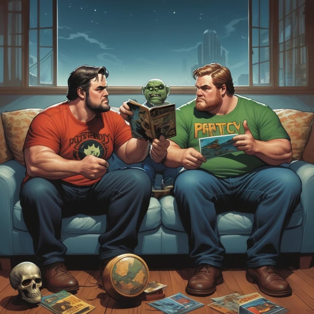 Brotherhood of Portly Bros in Comic Book Art