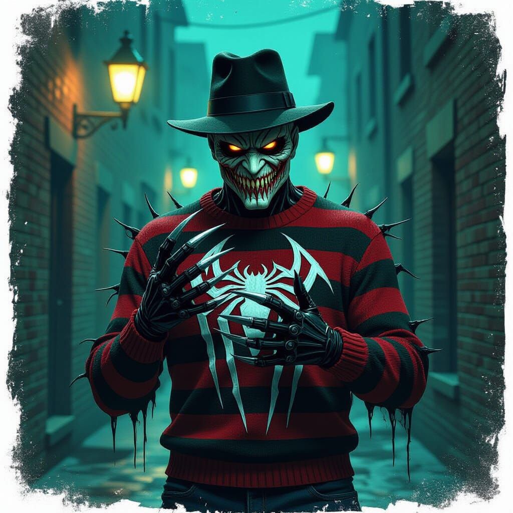 Freddy Krueger Fused with Venom Symbiote