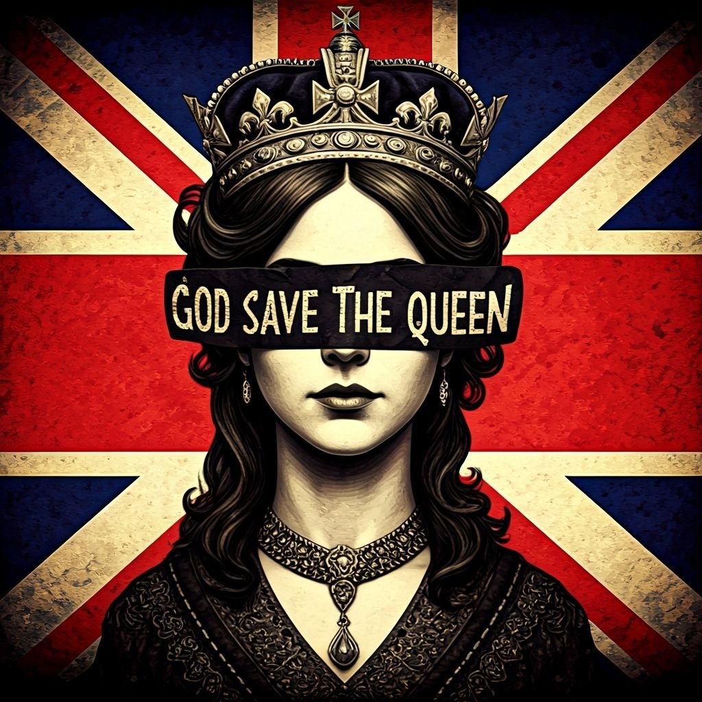 Punk Rock Queen with Union Jack