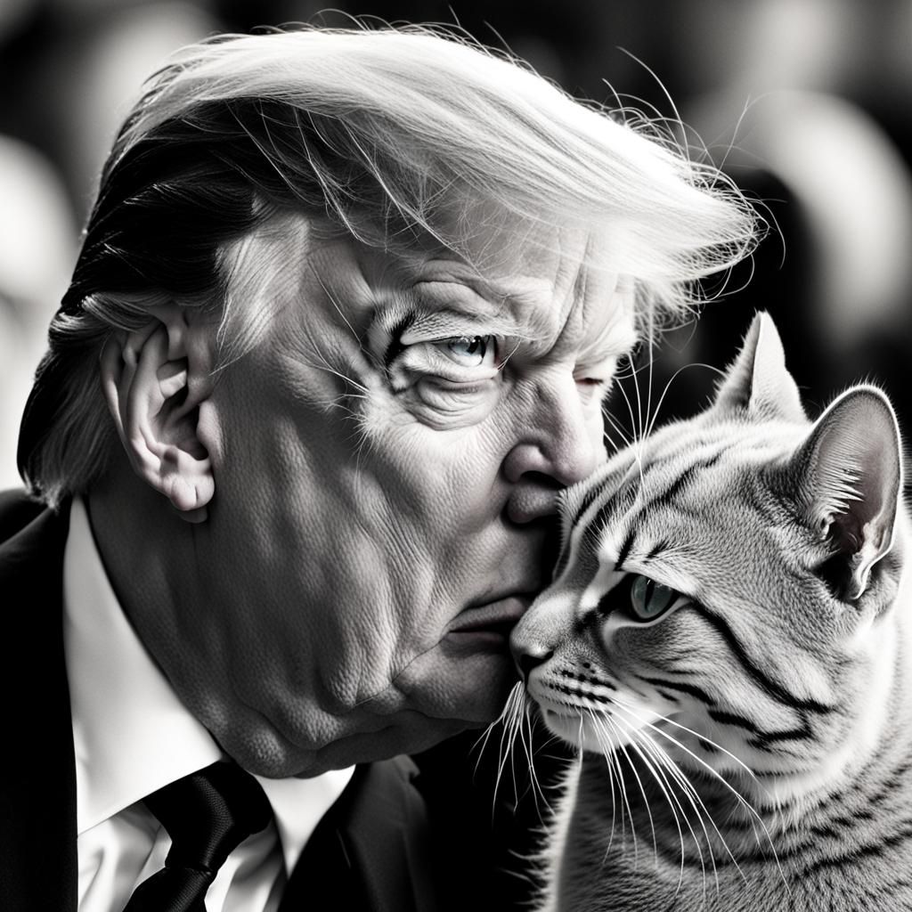 Man Kissing Cat: An AI-Generated Image