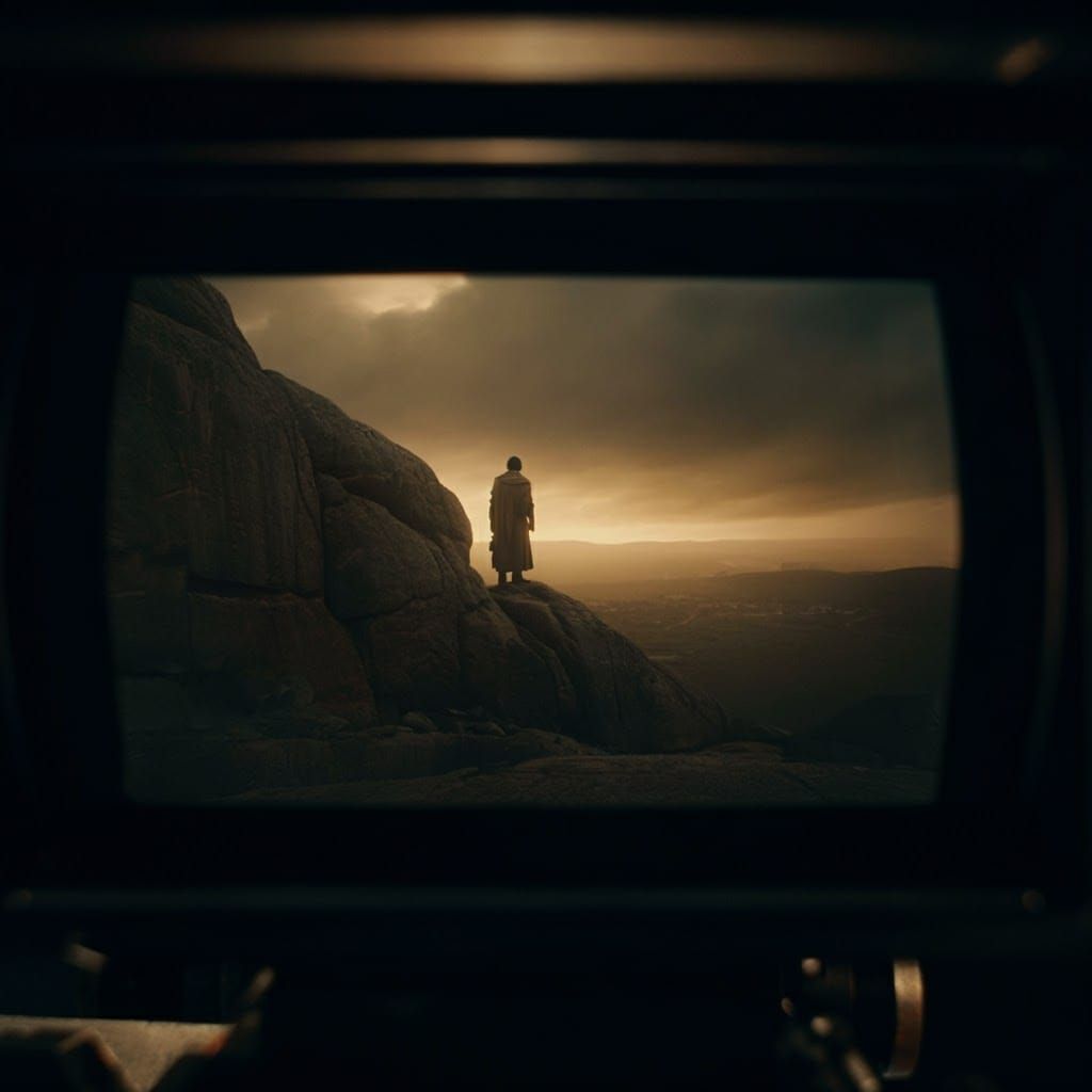 Cinematic Still Life with Vintage Film Aesthetic