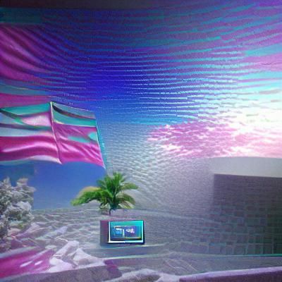 Vaporwave Dreamscape: Neon Nostalgia