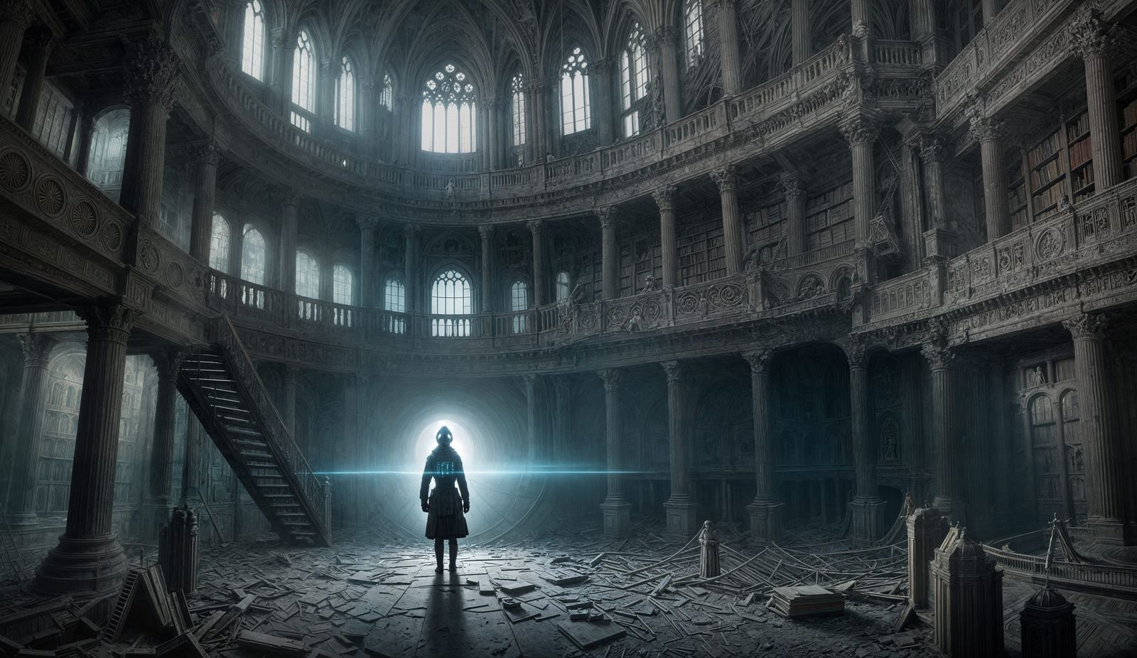 Surreal Library of Lost Memories Unfolds